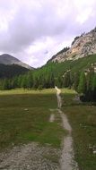 Dolomites mountains path