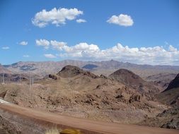Landscape of the beautiful desert rocks