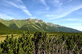 Tatry mountains distant view