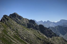 Tatry rocky landscape top view
