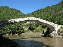 white stone bridge in Georgia