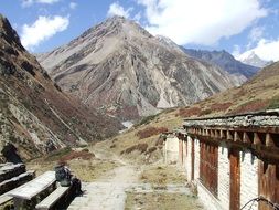 hut at the foot of Nepal