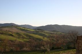 Picturesque landscape in tuscany