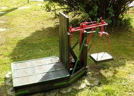 vintage horizontal decimal scale outdoor