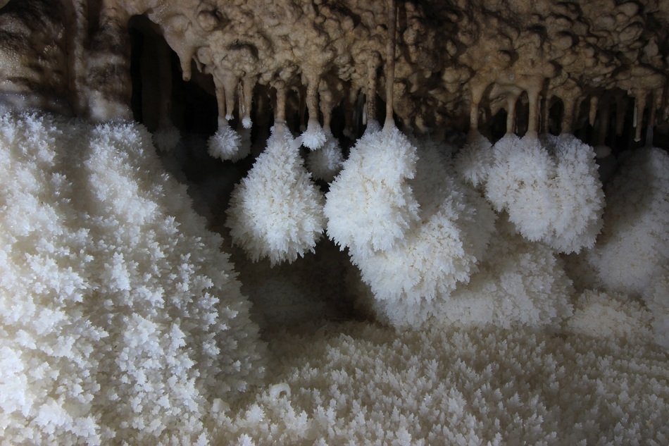 speleological cave close up