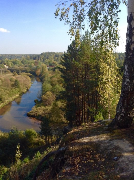 Long river in nature