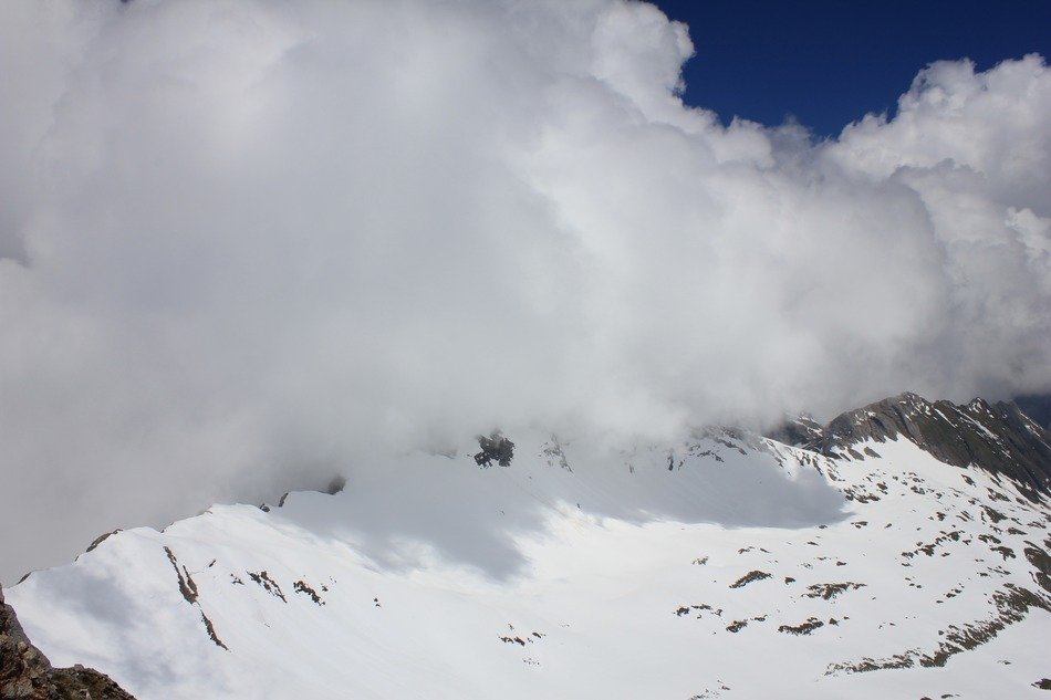 Landscape of the clouds and mountain