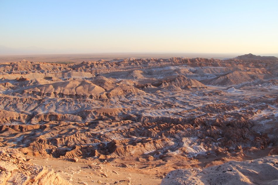 view of the desert in chile