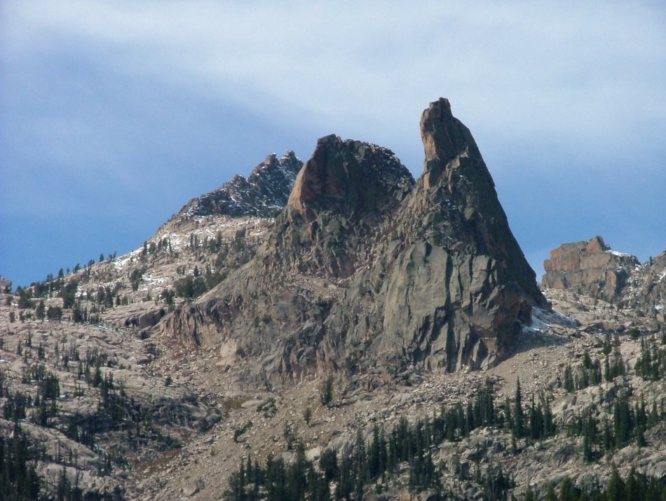 peak precipice mountain