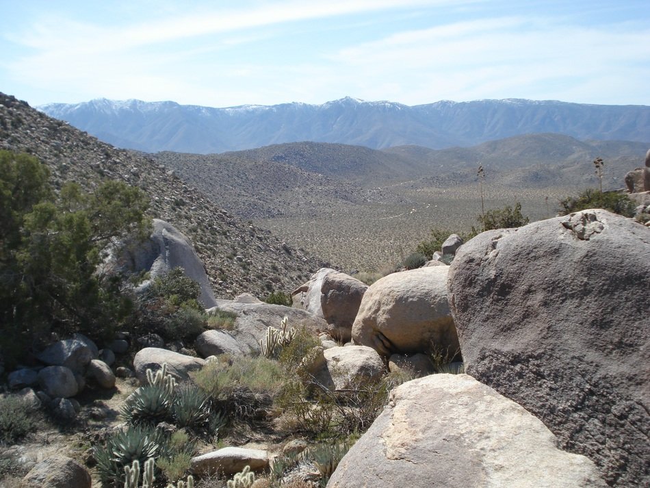 rocks in the desert in California