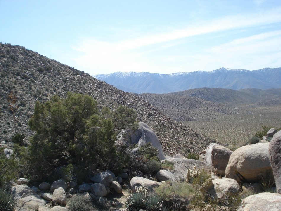 cliffs in the desert of California