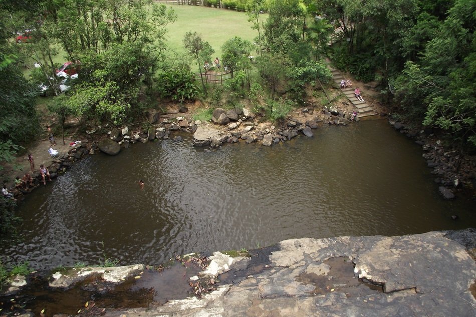 wonderful waterfall lake