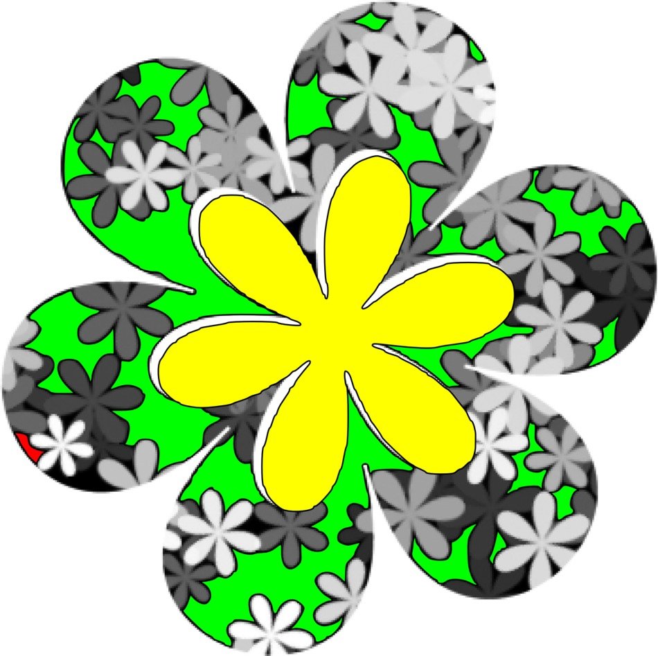 abstract flower drawing