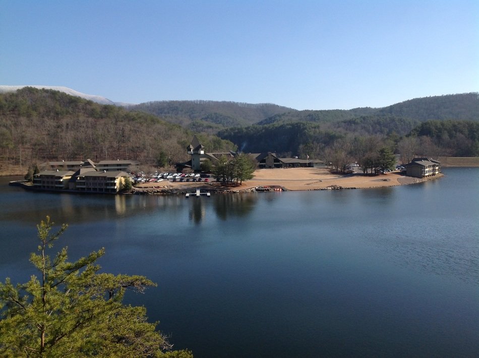 Landscape of lake in Cohutta