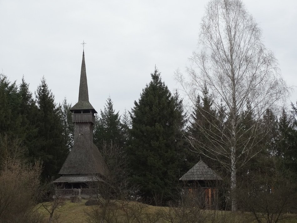 wooden church in the village museum