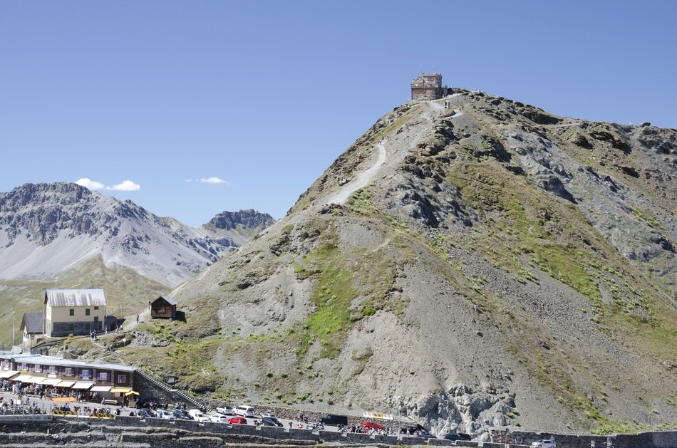 The pitch Stelvio is the second highest automobile pass in Europe