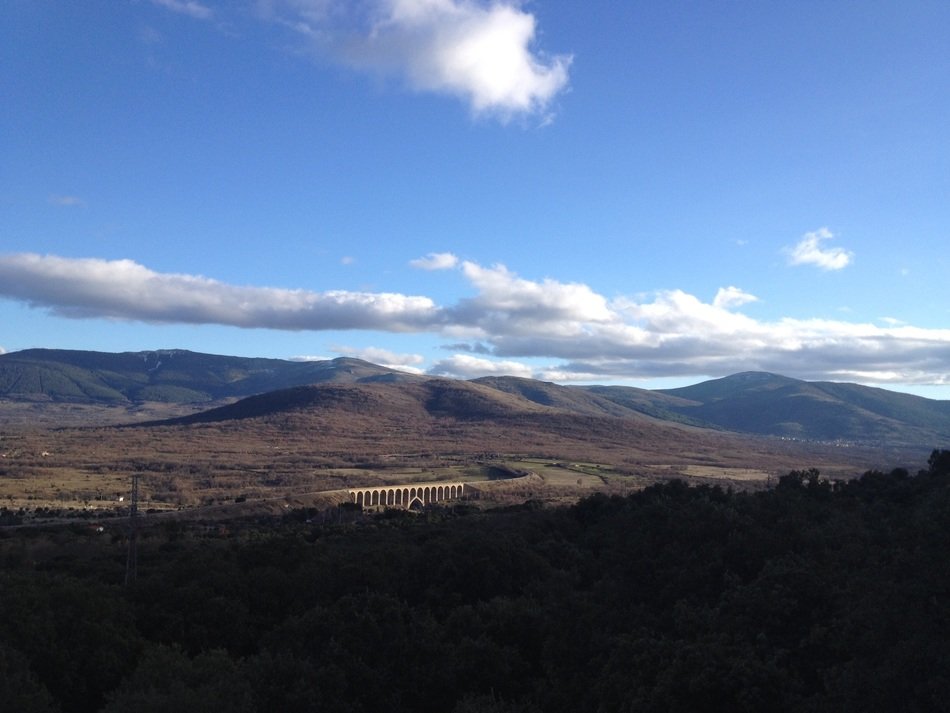 skies and mountain view in Madrid
