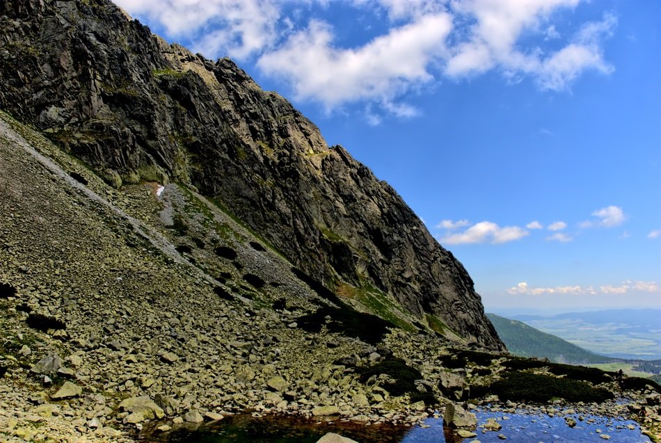 Landscape of hiking tourism in Tatry Slovakia