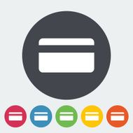 Credit card single icon