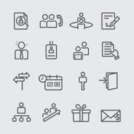 Human resources with new staff line icon
