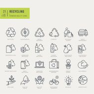 Thin Line Icons set N17