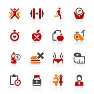 Healthy living icons