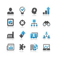 Vector style business symbols