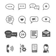 Chat Icon Black