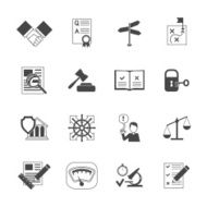 Legal Compliance Icons Set