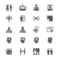 Business flat icons N17