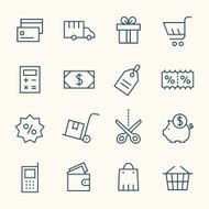 Shopping Icons N40