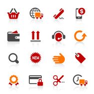 Online shopping and e-commerce icons