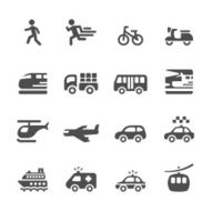 transportation and vehicles icon set 6 vector eps 10