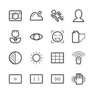 camera menu function icons