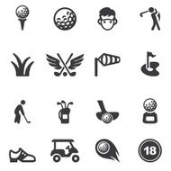 Golf Silhouette icons N2