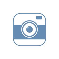 Hipster photo or camera icon flat