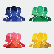 team icon Abstract Triangle