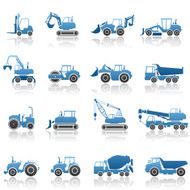 Construction Machine Icon Set