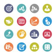 Business Icon Set - Circle Series N2