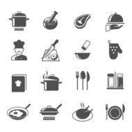 cooking icons set N8