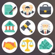 Colorful vector icons for web and mobile applications Set 14