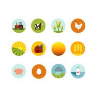 Circle Farming Icons
