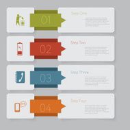 Infographic Design number banners template graphic or website layout N2