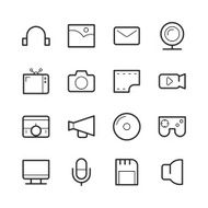 Communication and Media Icons N7