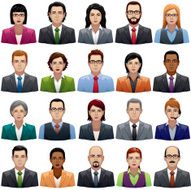 Businessmen and Busineswomen Icons
