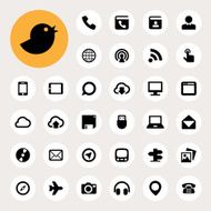 Communication and transportaion icon set N2