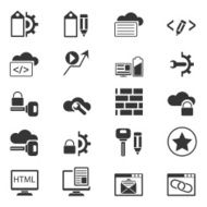 SEO and internet icon set