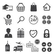 E Commerce Online Shop Shopping Icons Set N2