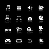 White Icons Set N23