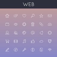 Vector Web Line Icons